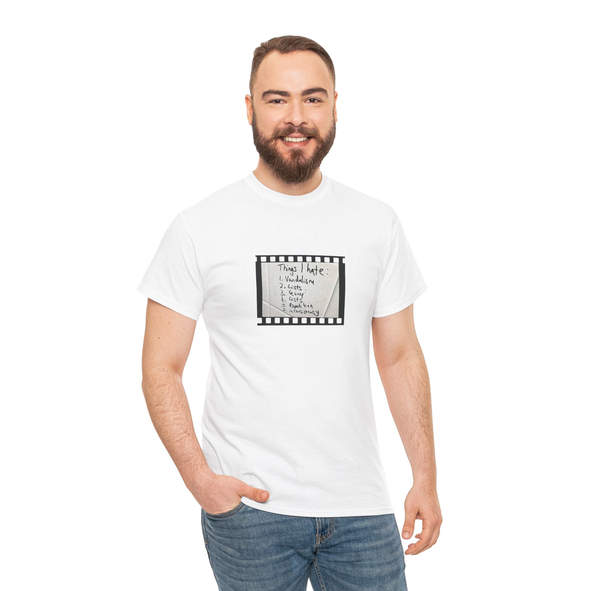 Funny 'Things I Hate' List T-Shirt - Clever humorous Tee