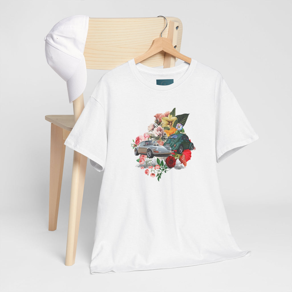 Floral Classic Car T-Shirt | Unisex Retro Graphic Tee
