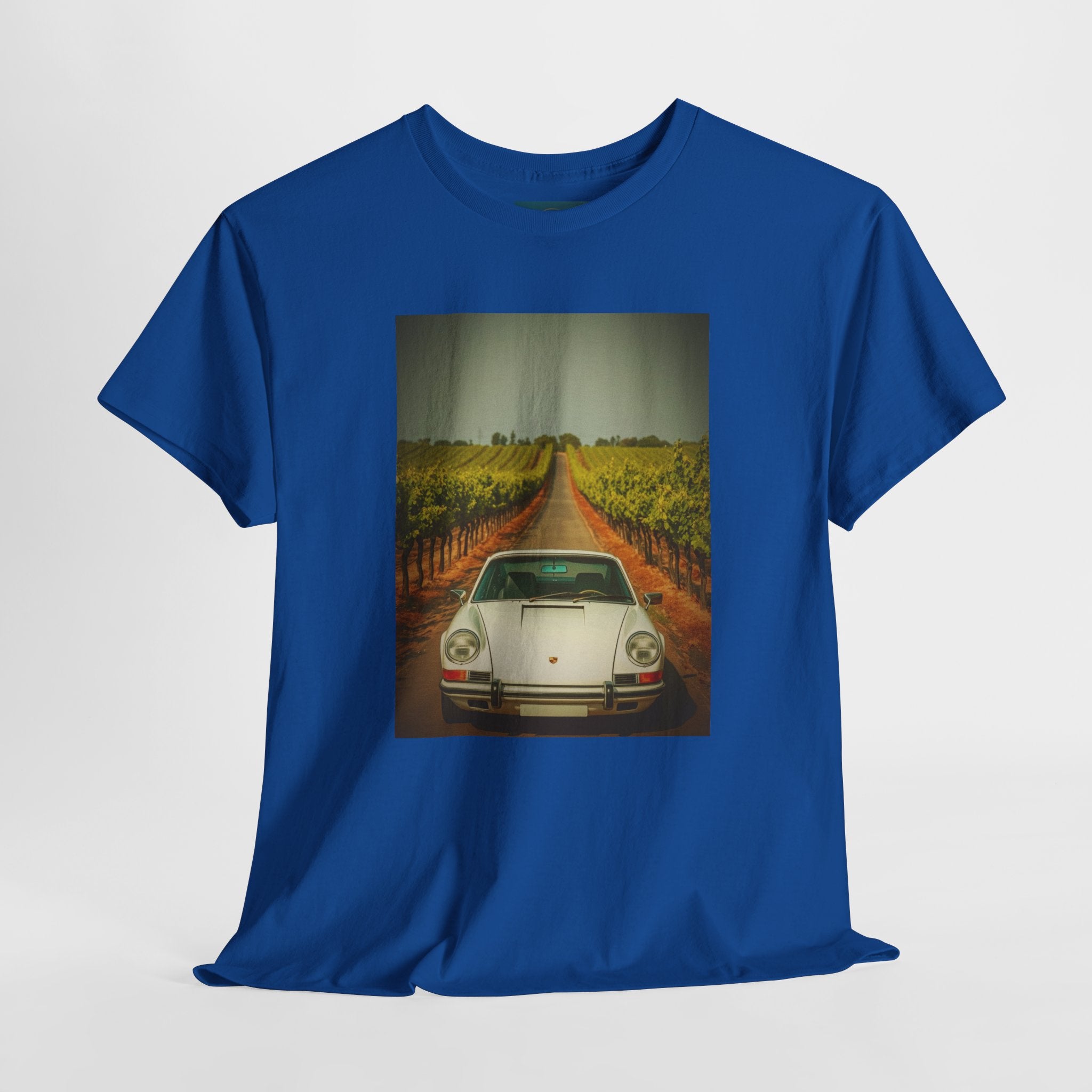 Unisex Porsche 911 Print T‑Shirt – Cotton Tee for Car Enthusiasts