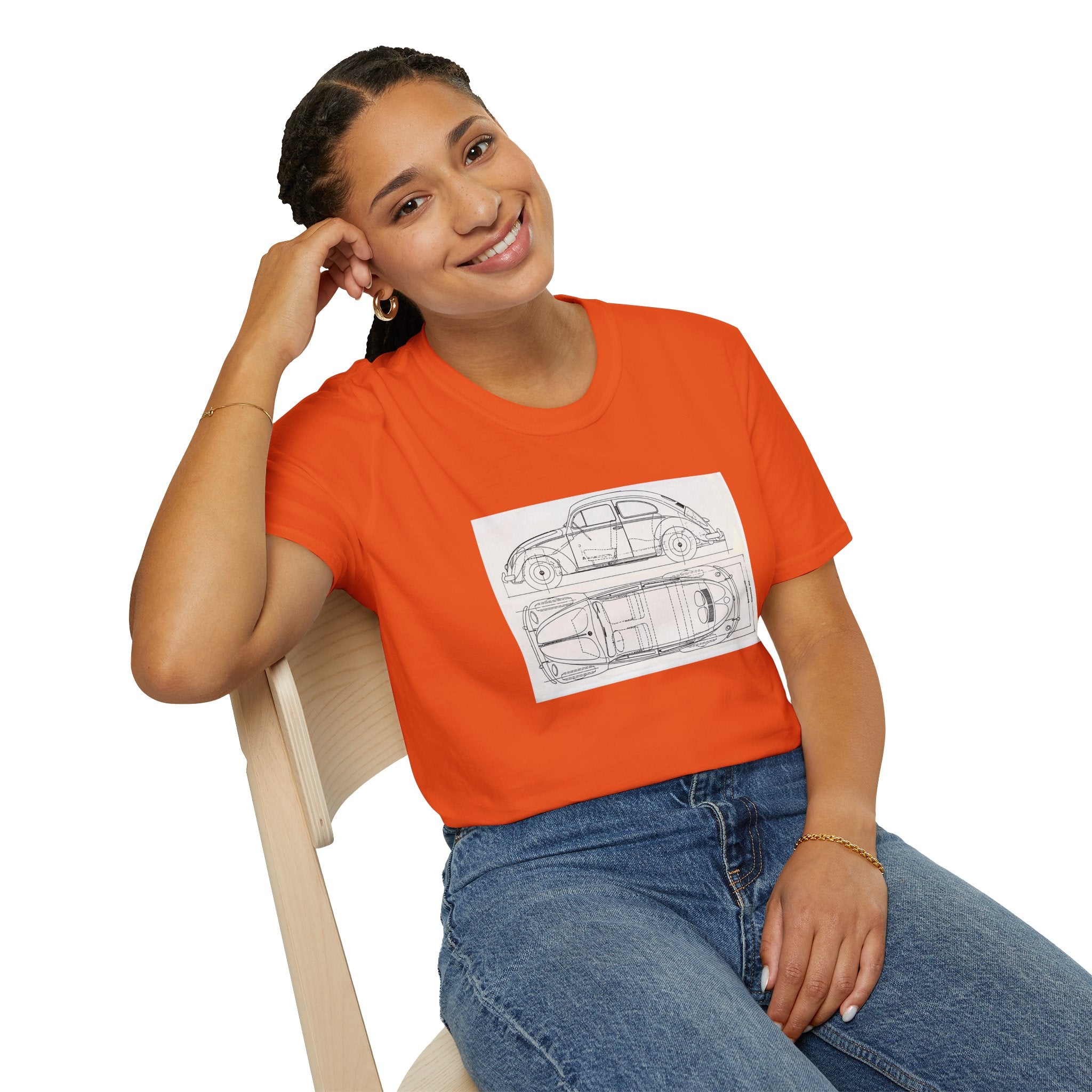 VW Beetle Retro Graphic Tee – Unisex Car Enthusiast T‑Shirt