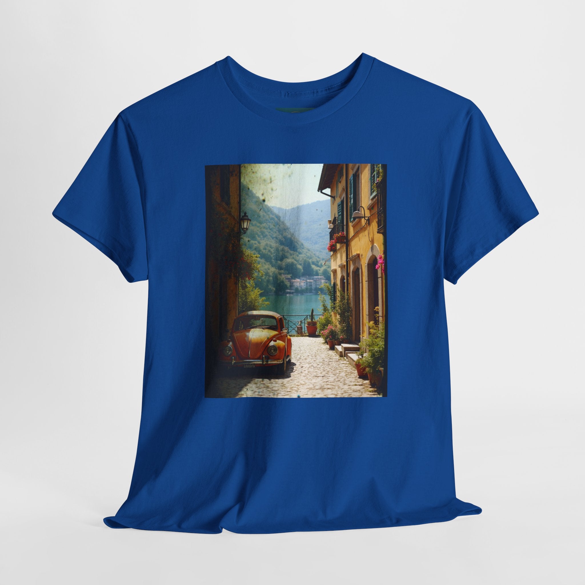 Retro VW Beetle T‑Shirt – Graphic Cotton Tee for Car Lovers