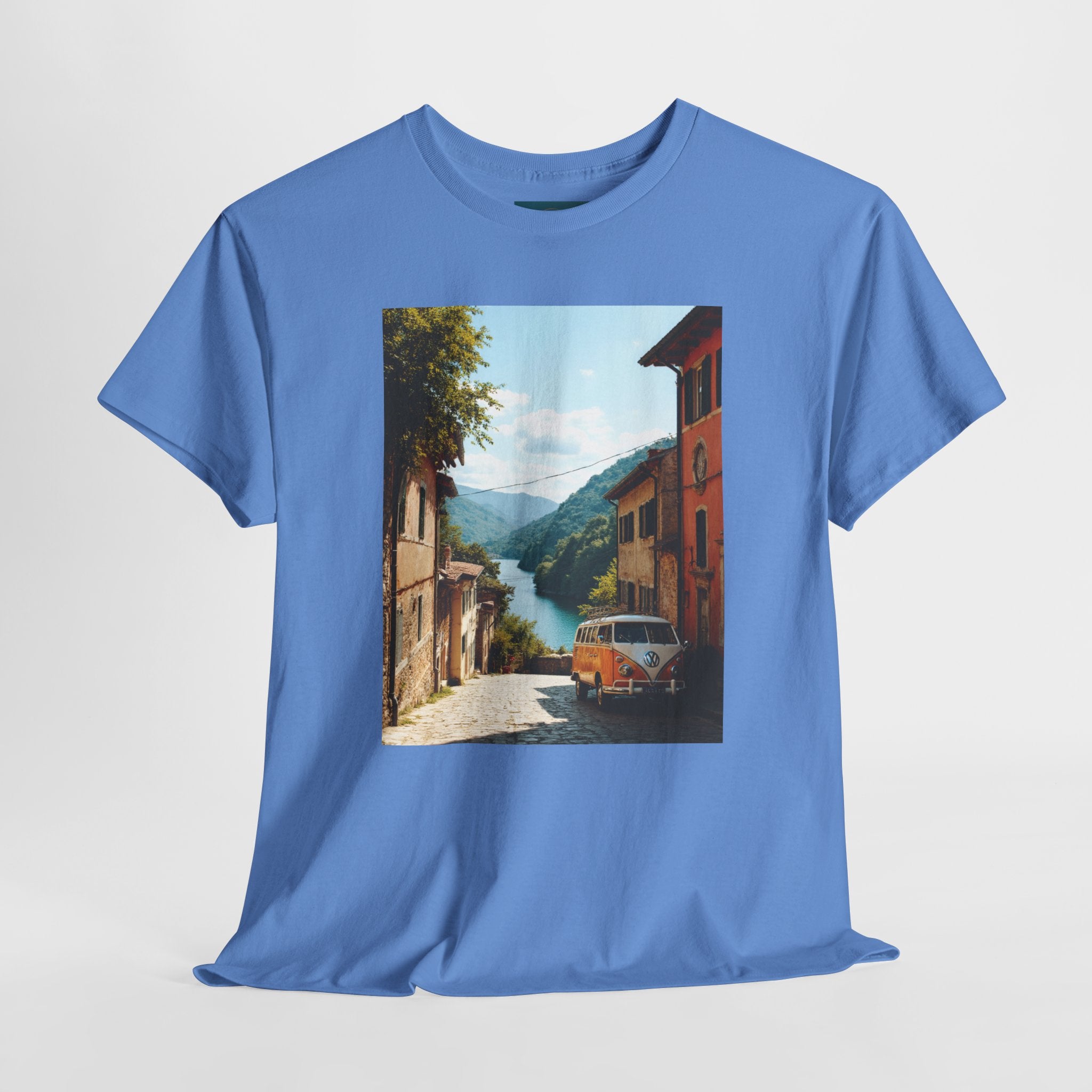 Retro VW Bus T‑Shirt – Unisex Cotton Photo Print Tee for VW Lovers