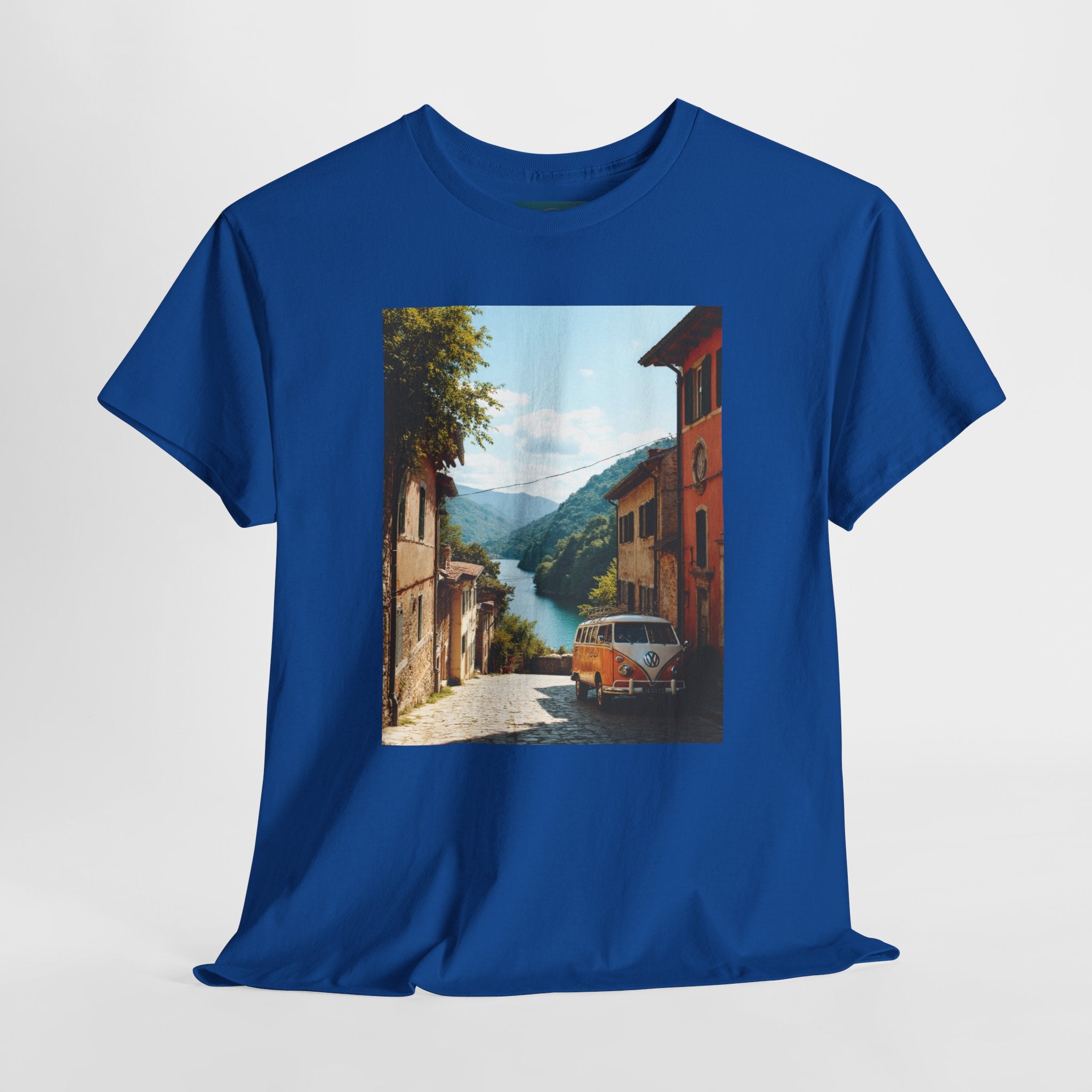 Retro VW Bus T‑Shirt – Unisex Cotton Photo Print Tee for VW Lovers