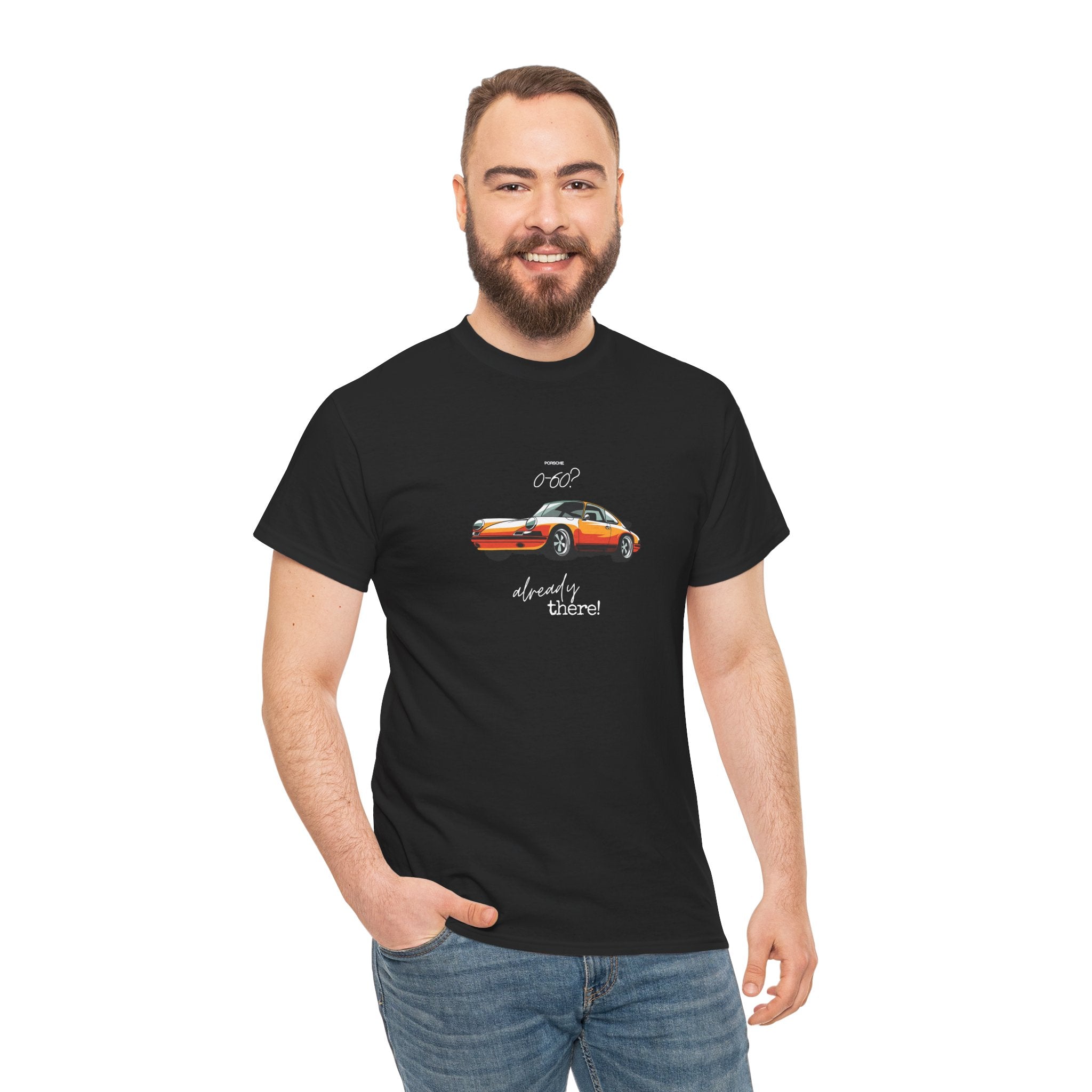 Vintage Porsche 0-60 Graphic Tee | Retro Car T-Shirt for Automotive Enthusiasts