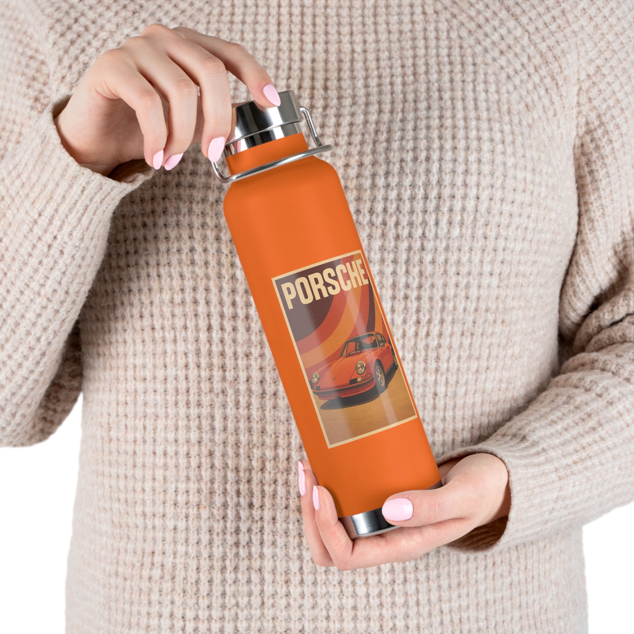 22 oz Copper-Insulated Porsche 911 Water Bottle – Vacuum Steel