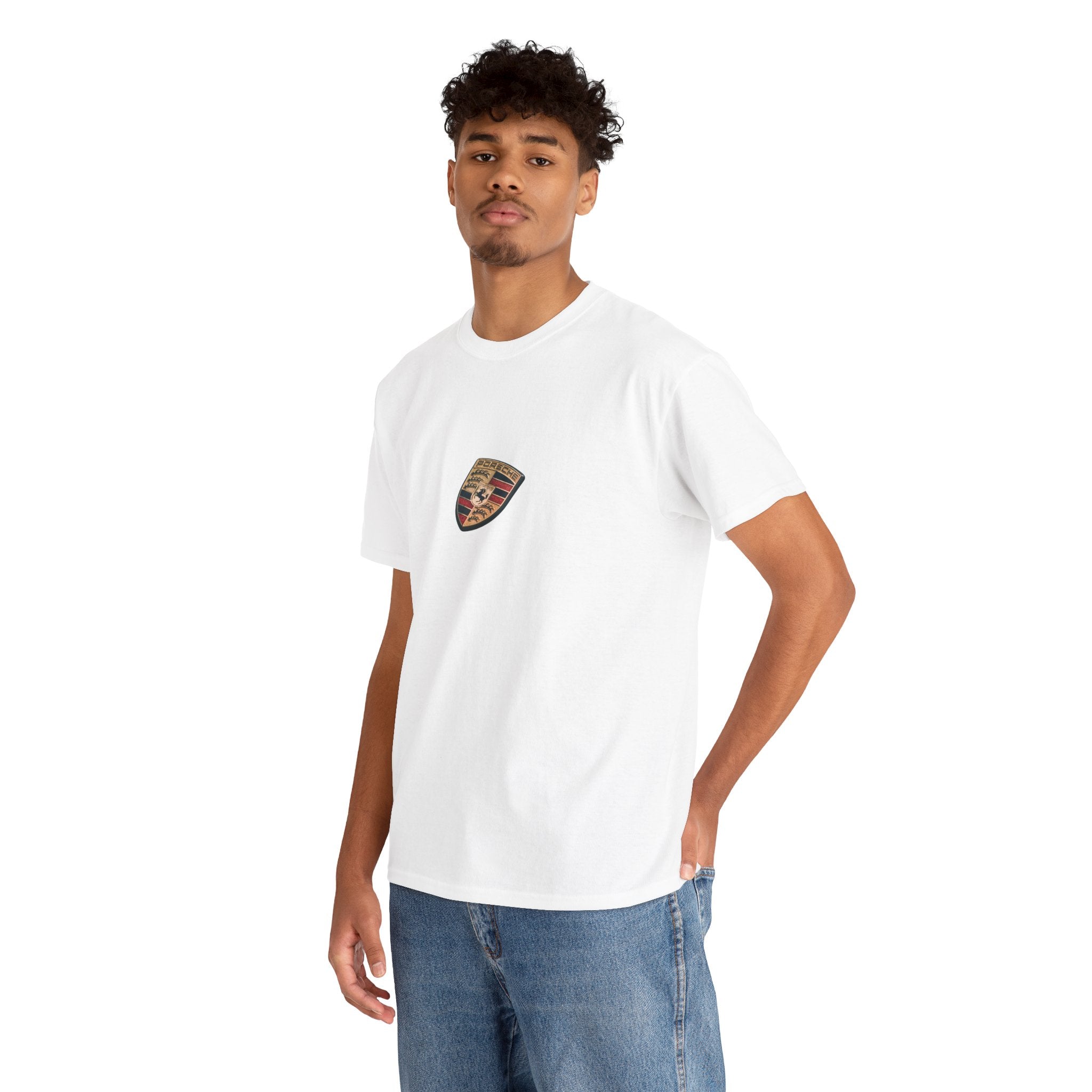 Porsche Logo Unisex Heavy Cotton T-Shirt – Classic Comfortable Graphic T-Shirt