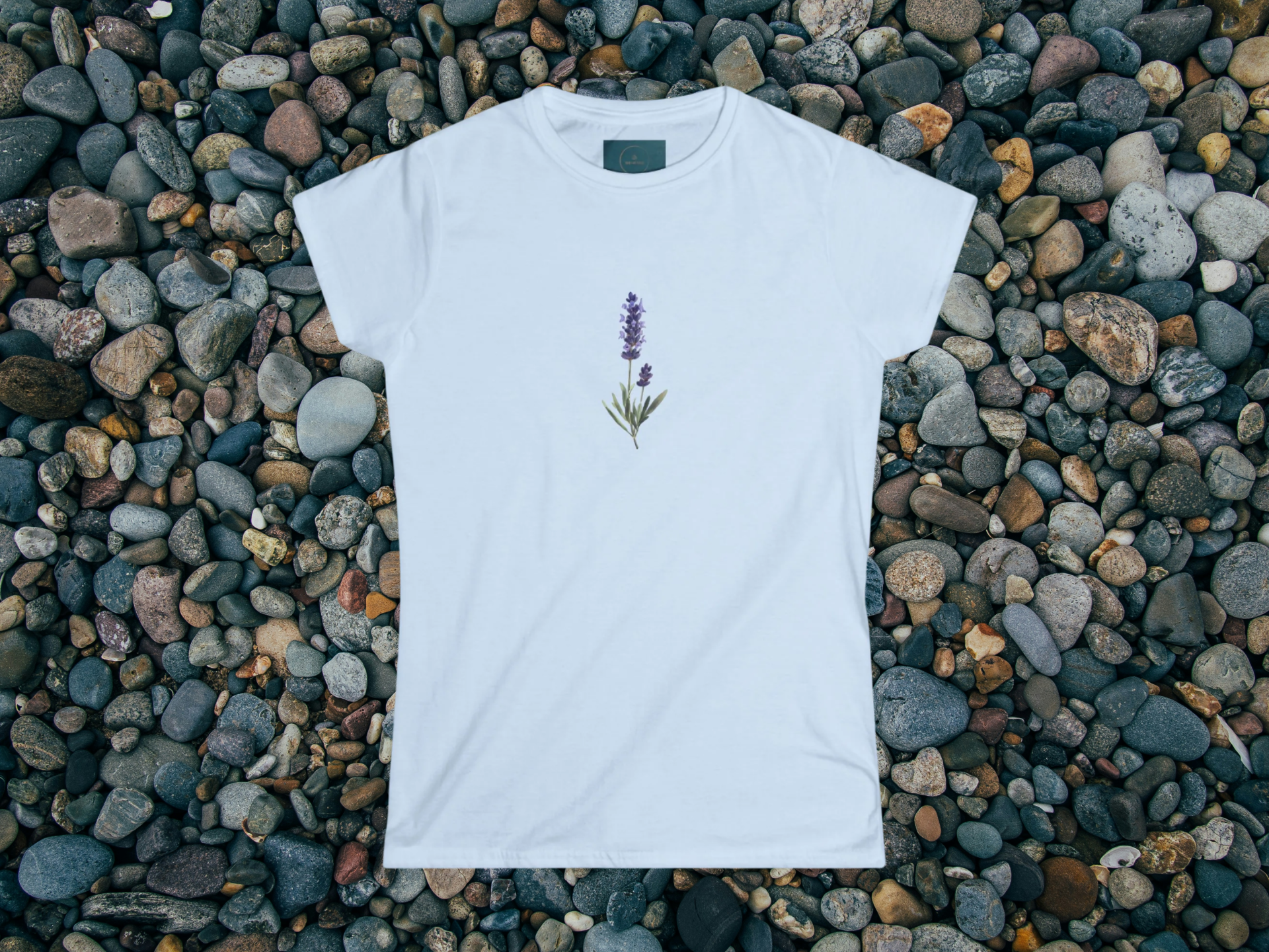 Lavender Bloom Women’s Softstyle Tee – Botanical Graphic Floral T-Shirt
