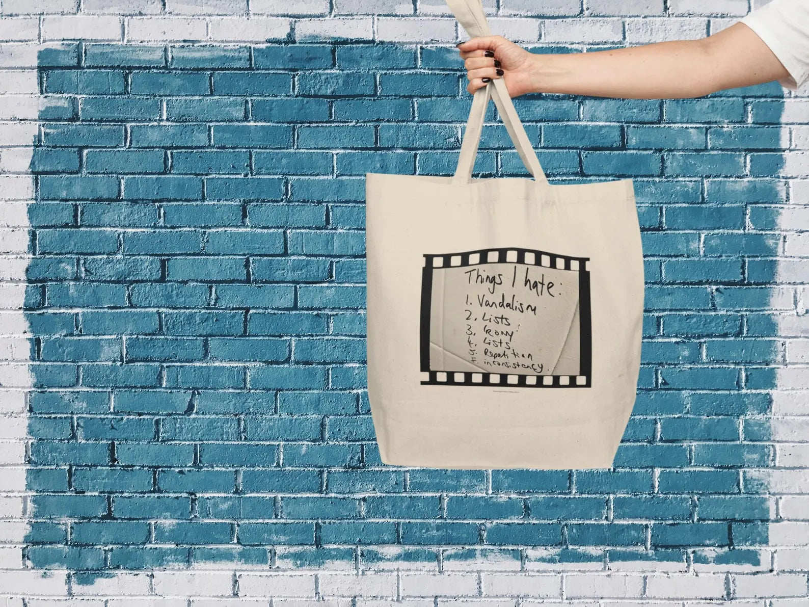 'Things I Hate' Tote – Reusable Canvas Grocery Bag